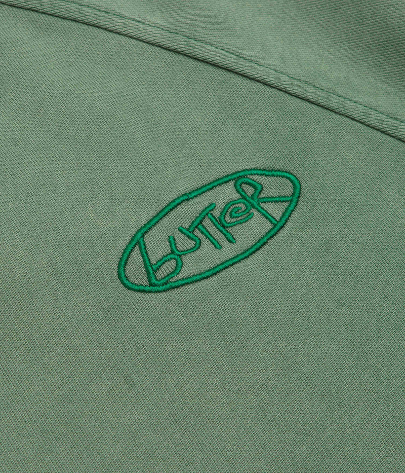 Butter Goods Scrubbed Crewneck Sweatshirt in Fern