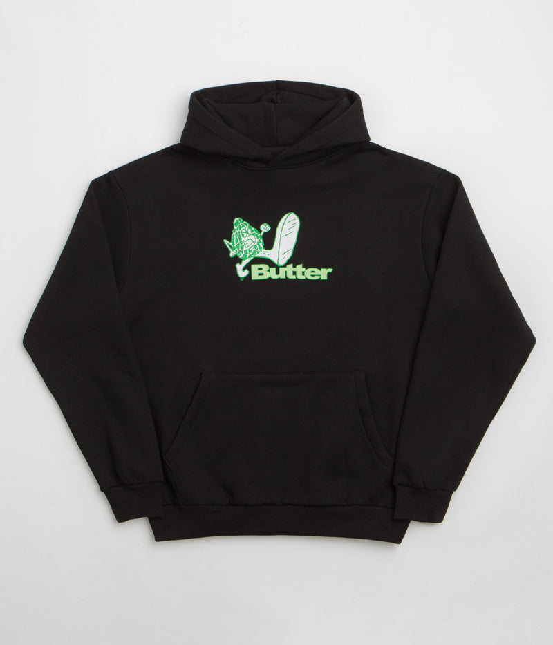 Butter Goods Steppin' Logo Hoodie in Black