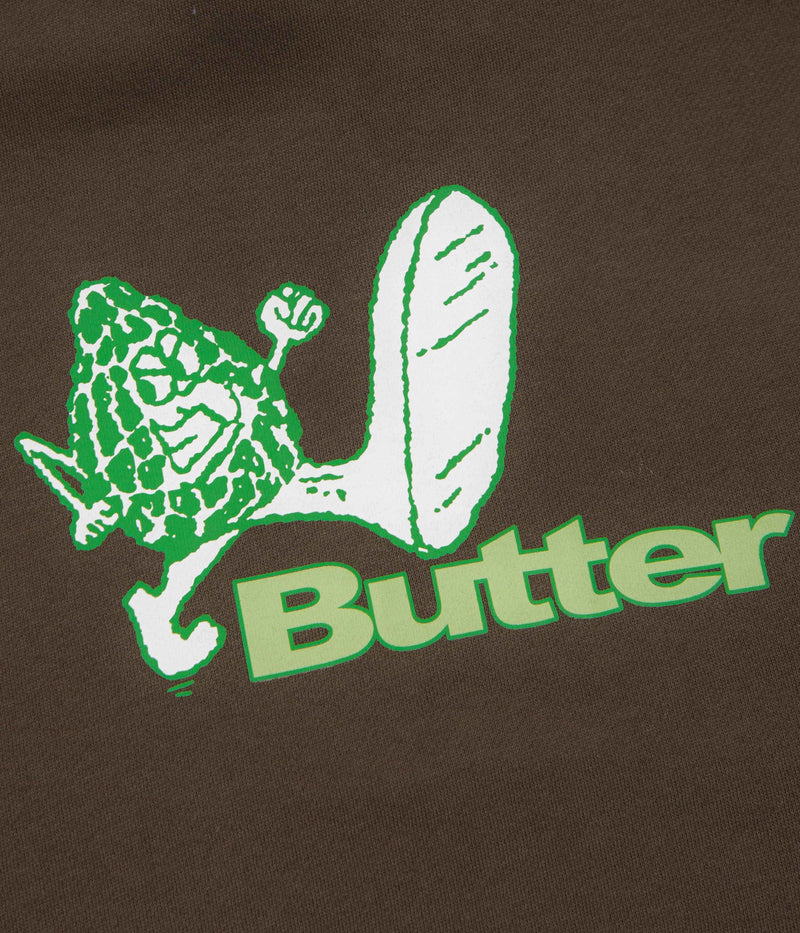 Butter Goods Steppin' Logo Hoodie in Brown