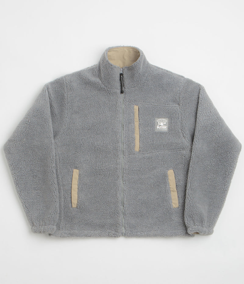 Butter Goods Terrain Highpile Jacket in Grey