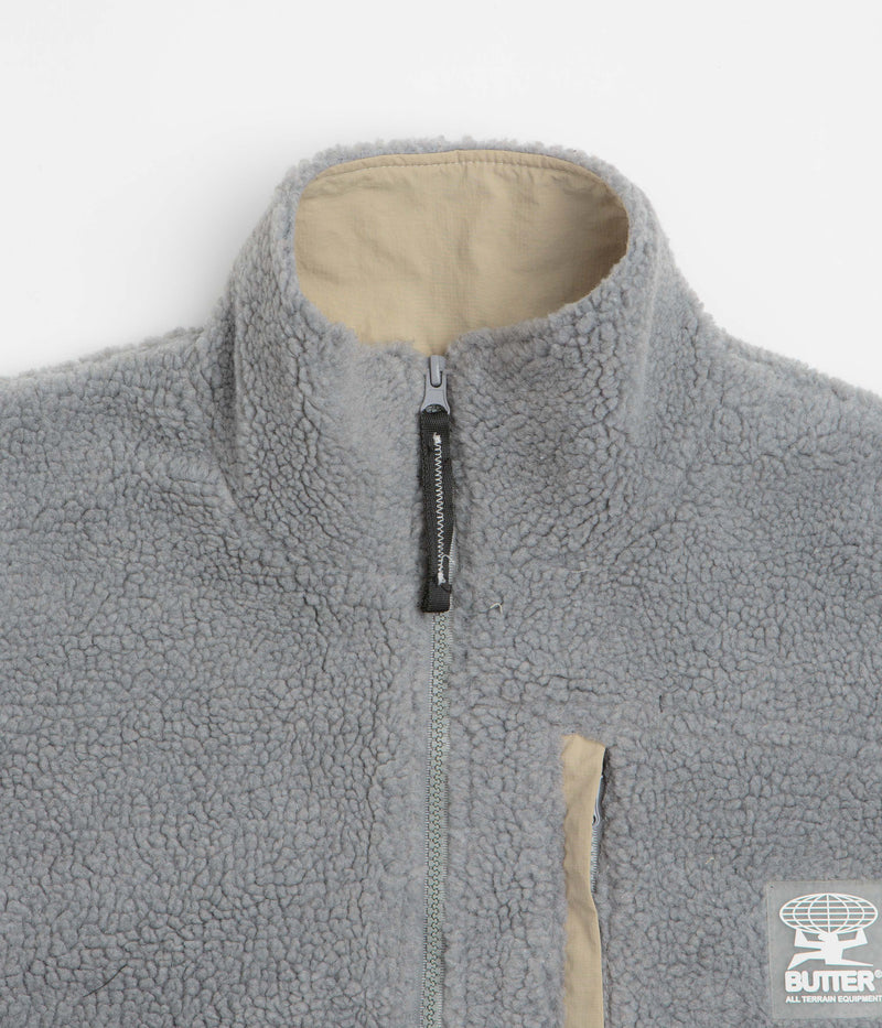Butter Goods Terrain Highpile Jacket in Grey