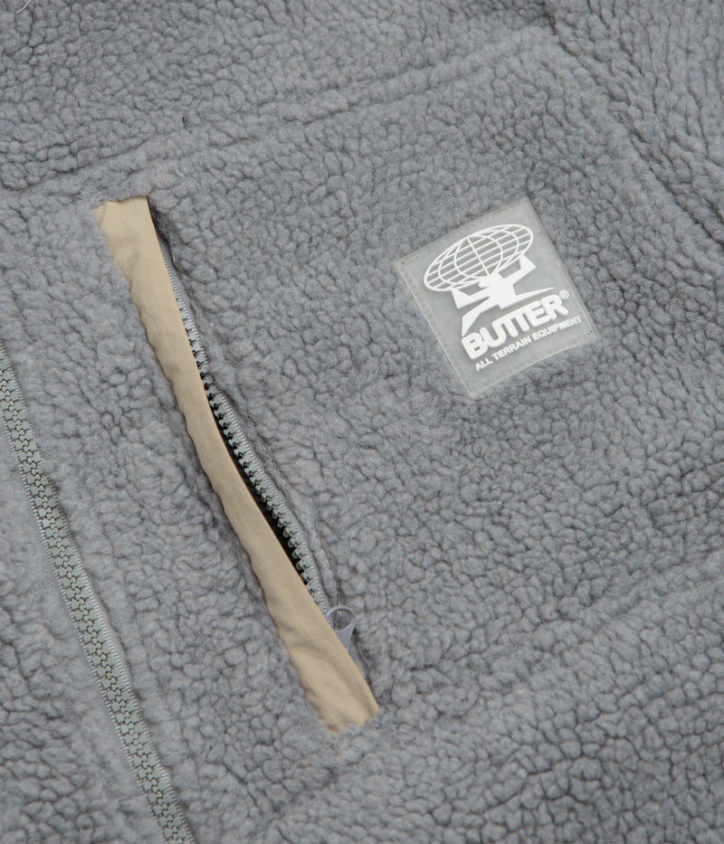 Butter Goods Terrain Highpile Jacket in Grey