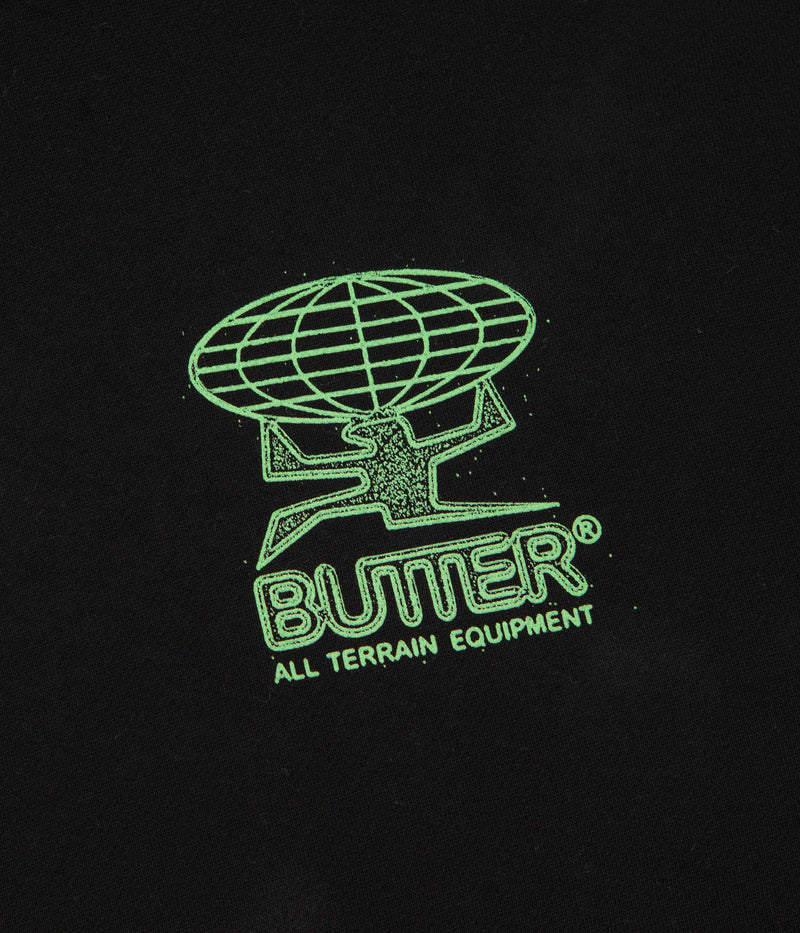 Butter Goods Terrain Hoodie in Black and Green