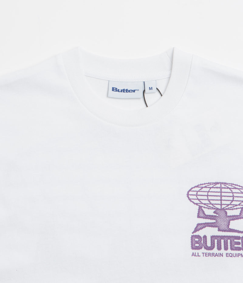Butter Goods Terrain T-Shirt in White and Purple