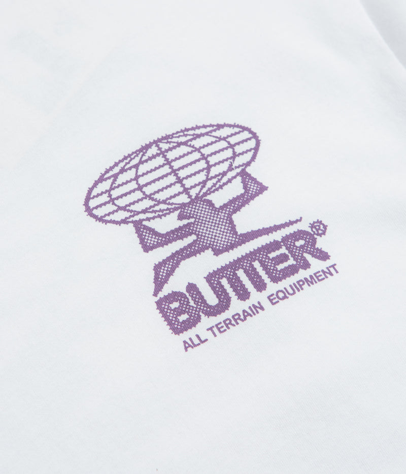 Butter Goods Terrain T-Shirt in White and Purple