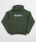 Butter Goods Textured Logo Hoodie in Fatigue