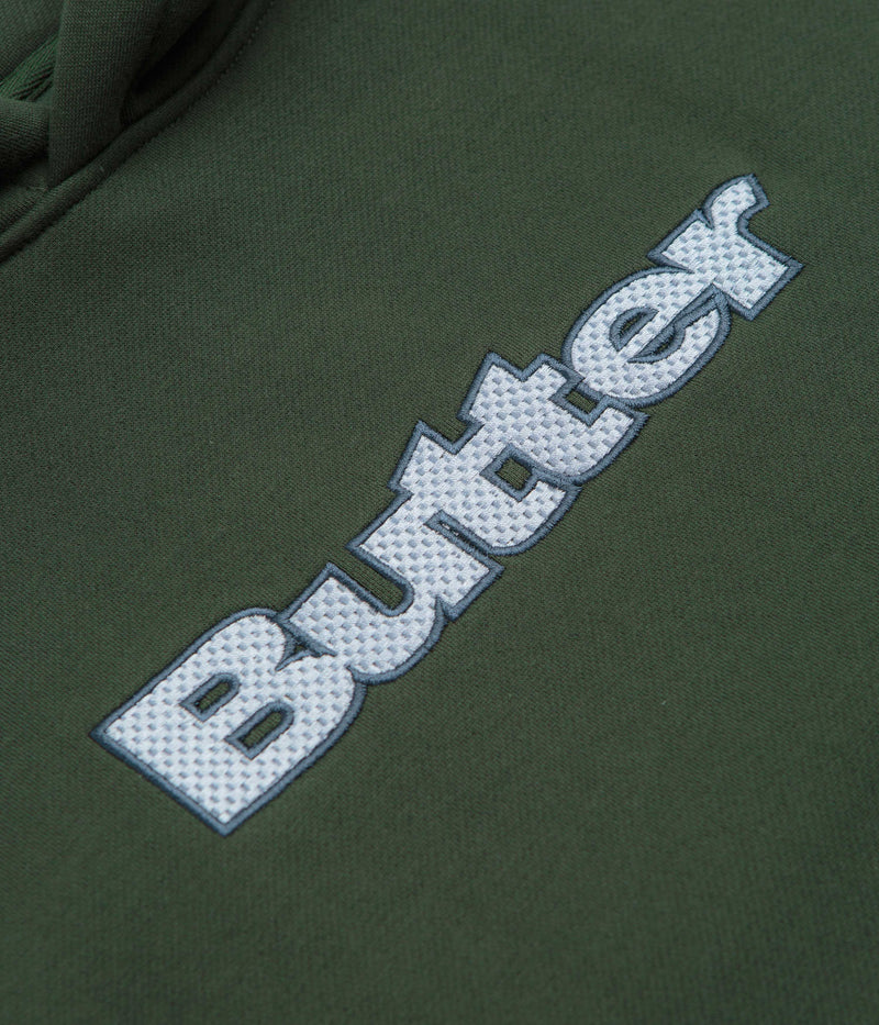 Butter Goods Textured Logo Hoodie in Fatigue