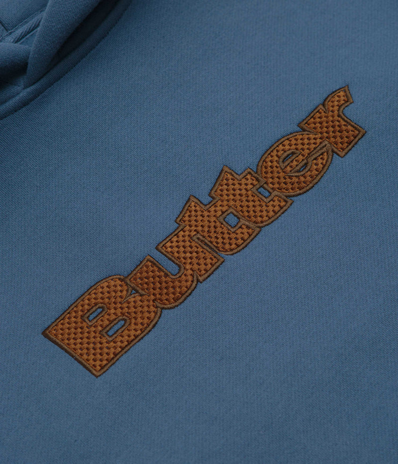 Butter Goods Textured Logo Hoodie in Navy