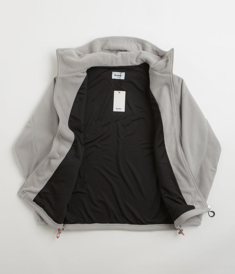 Butter Goods Trail Polar Fleece Jacket in Grey