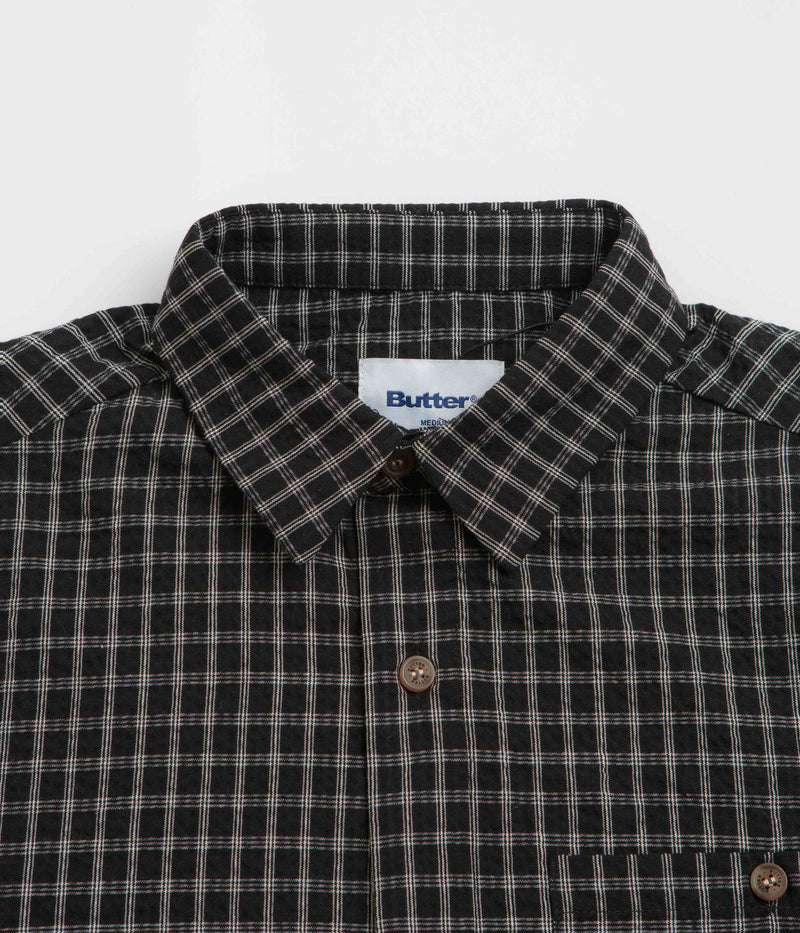 Butter Goods Trail Short Sleeve Shirt in Black