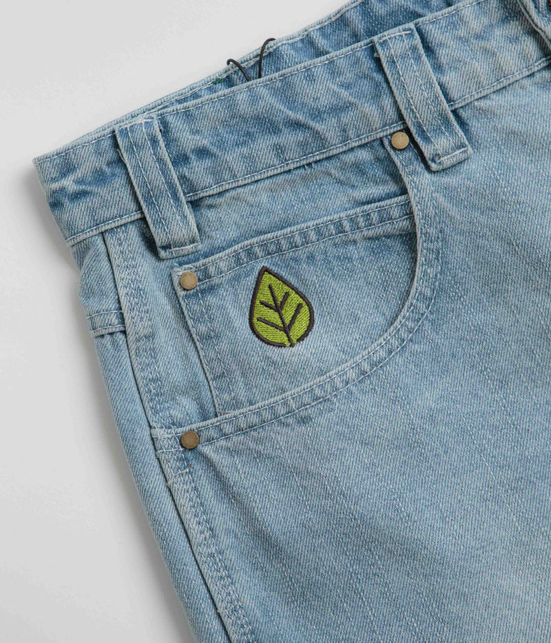 Butter Goods Weathergear Denim Shorts in Faded Blue