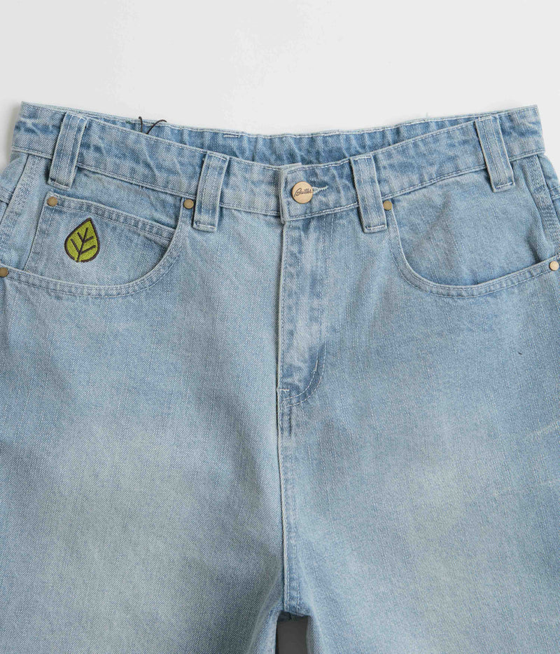 Butter Goods Weathergear Denim Shorts in Faded Blue