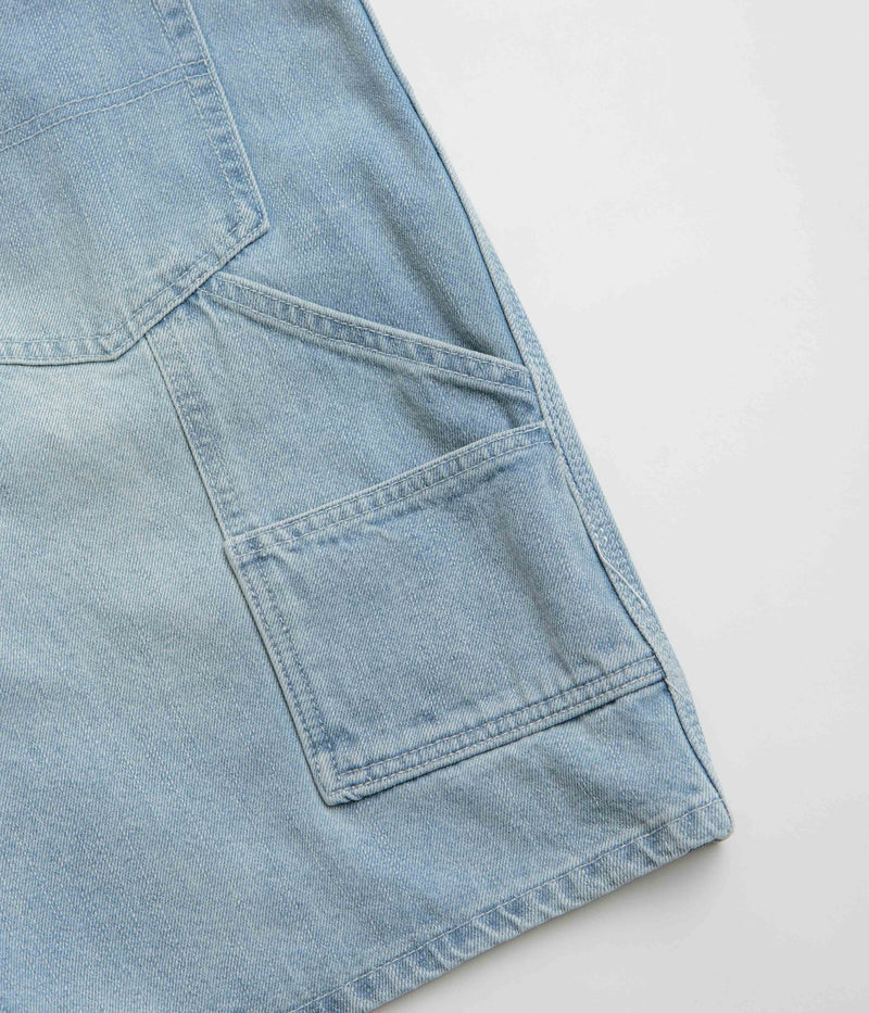 Butter Goods Weathergear Denim Shorts in Faded Blue