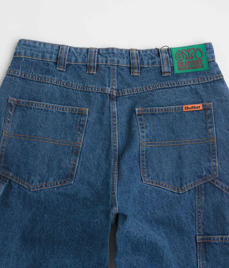 Butter Goods Weathergear Jeans in Repaired Indigo