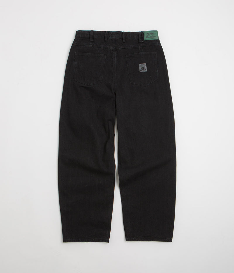Butter Goods Wide Cut Jeans in Dark Washed Black