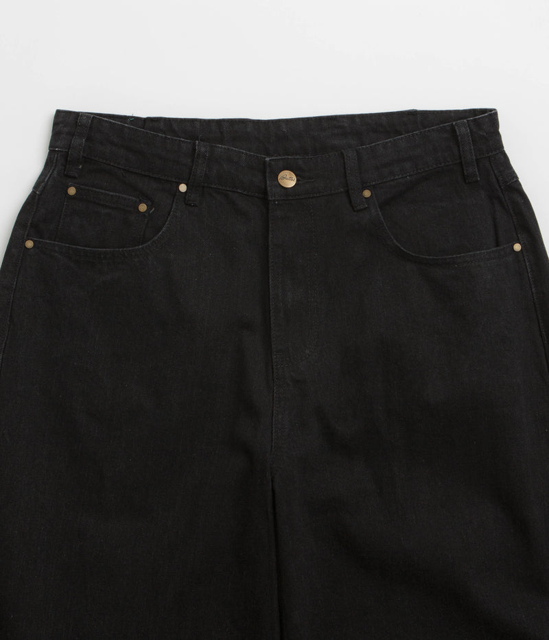 Butter Goods Wide Cut Jeans in Dark Washed Black