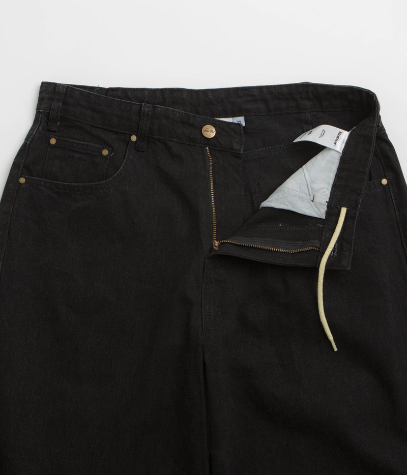 Butter Goods Wide Cut Jeans in Dark Washed Black