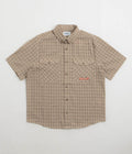 Butter Goods Witness Short Sleeve Shirt in Taupe