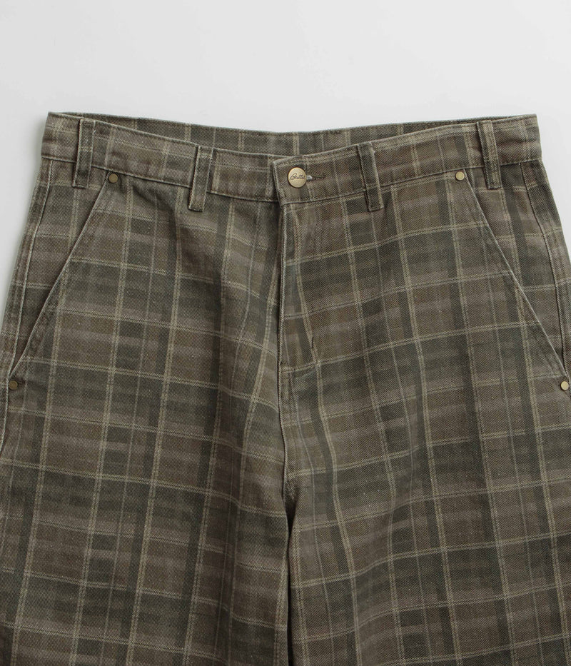 Butter Goods Work Shorts in Washed Plaid