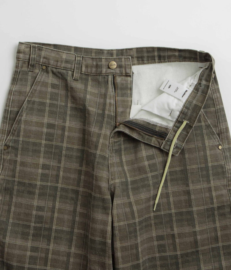 Butter Goods Work Shorts in Washed Plaid