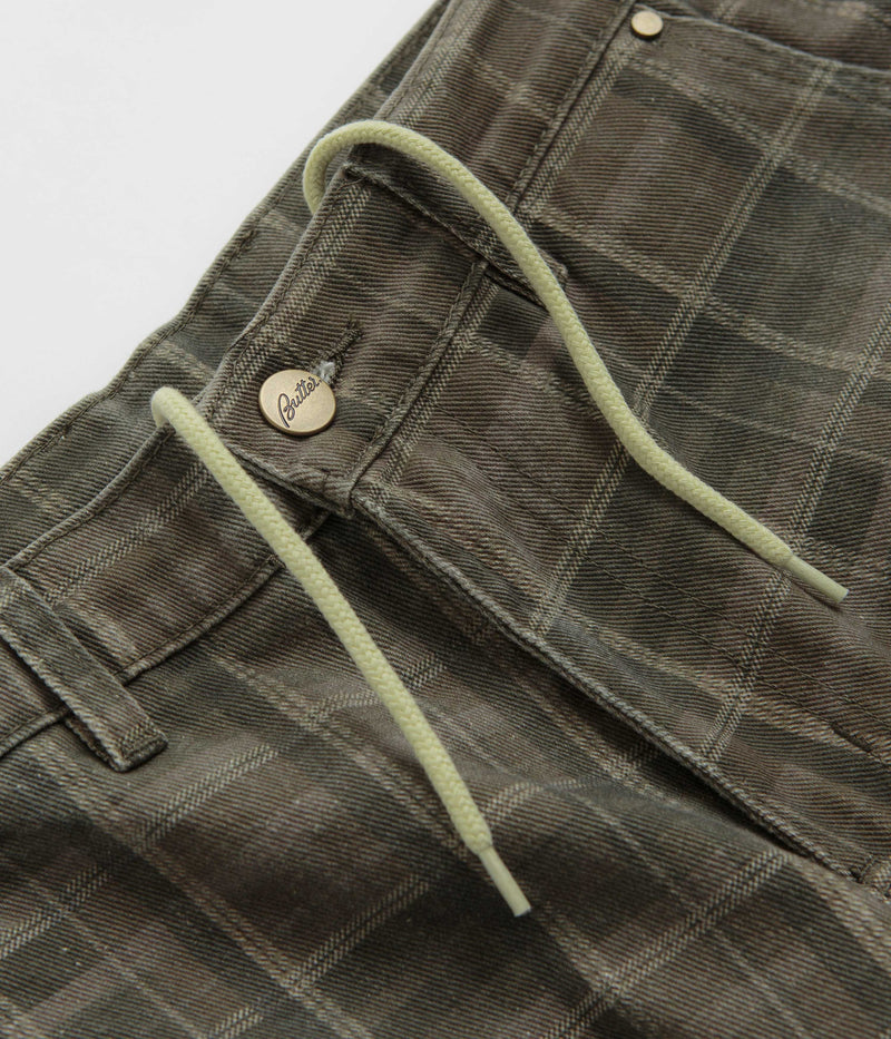 Butter Goods Work Shorts in Washed Plaid