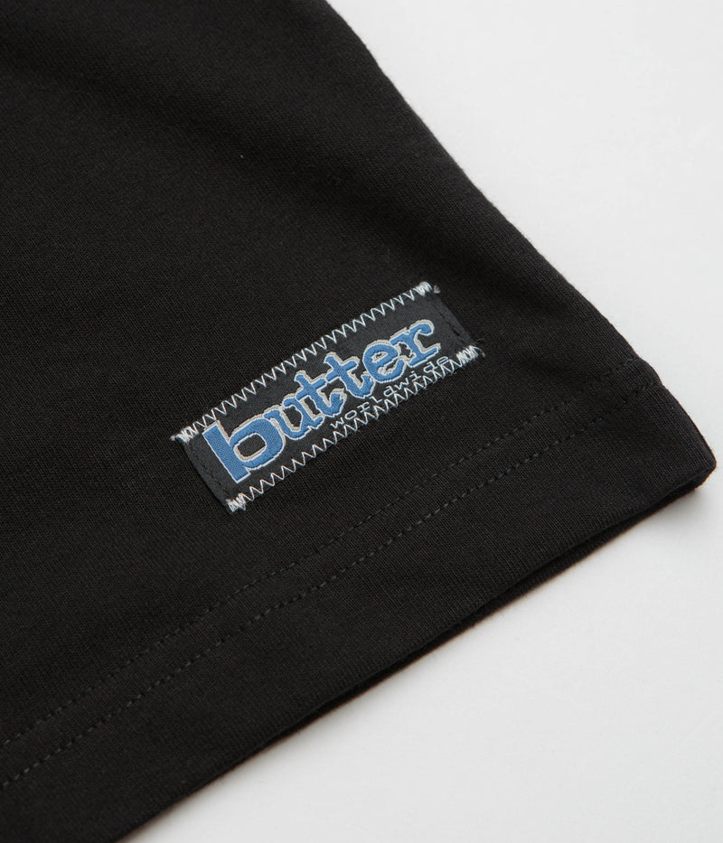 Butter Goods Worldwide Panelled T-Shirt in Black