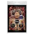 Button Badge Set - Sepultura - Roots