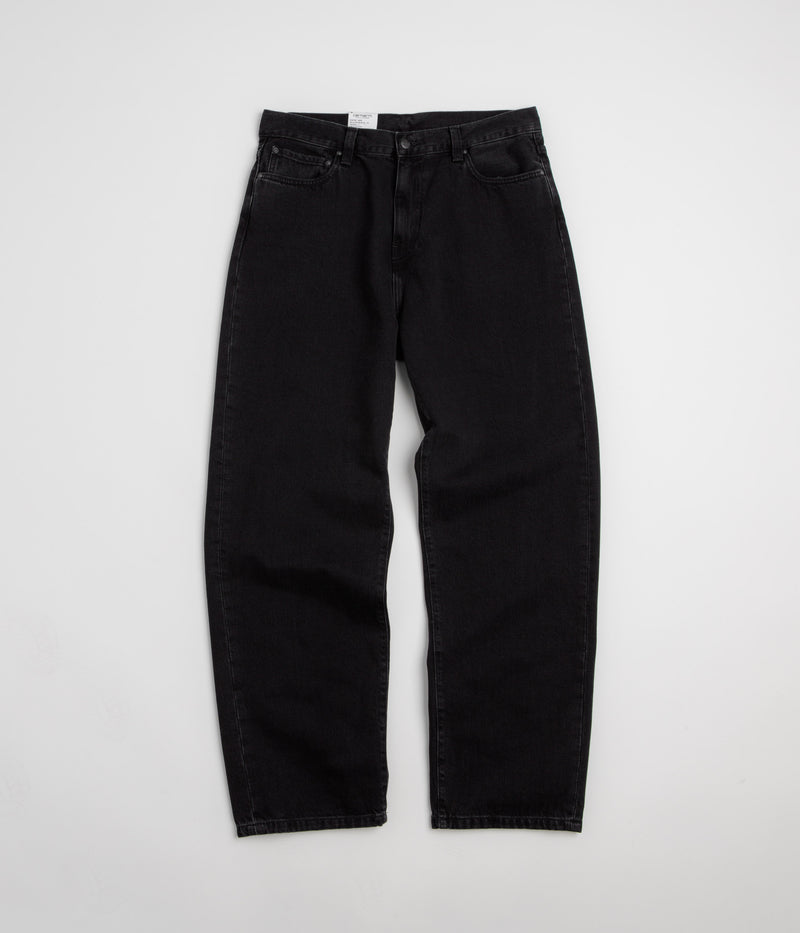 Carhartt Aaron Pants in Black Stone Washed