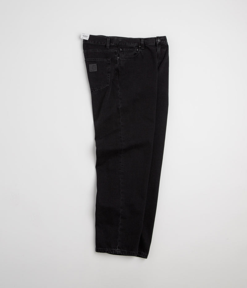 Carhartt Aaron Pants in Black Stone Washed