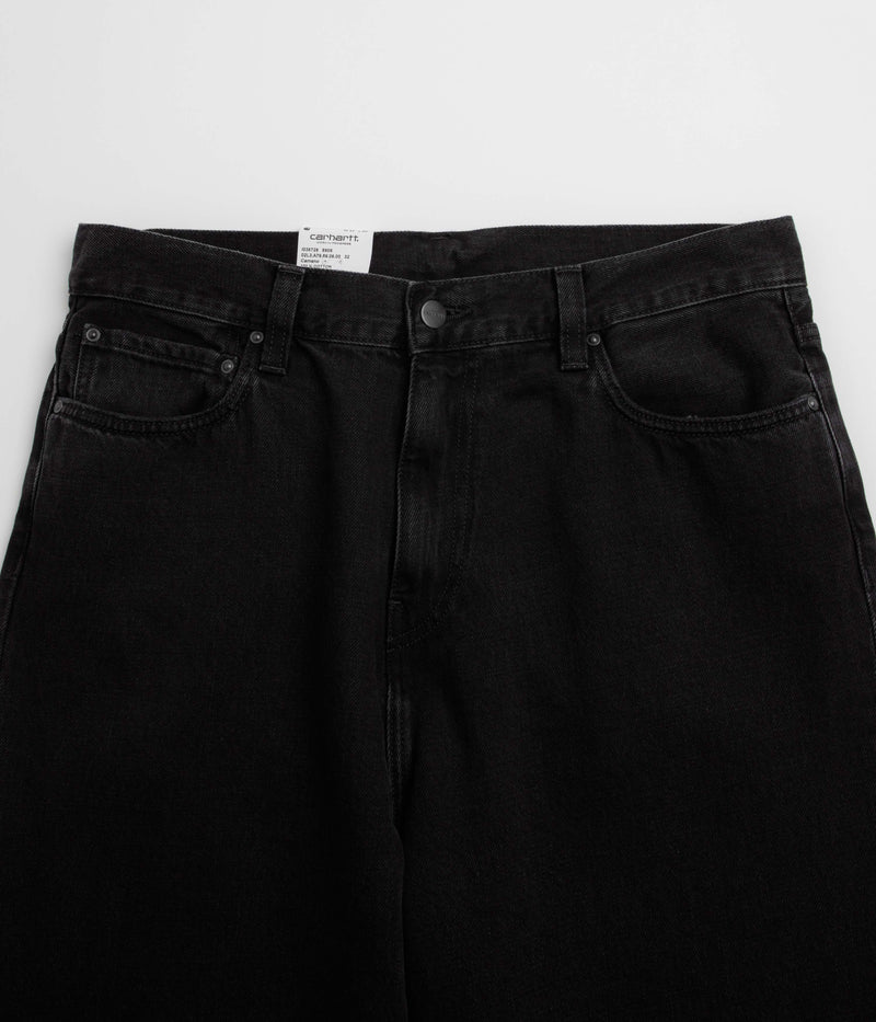 Carhartt Aaron Pants in Black Stone Washed