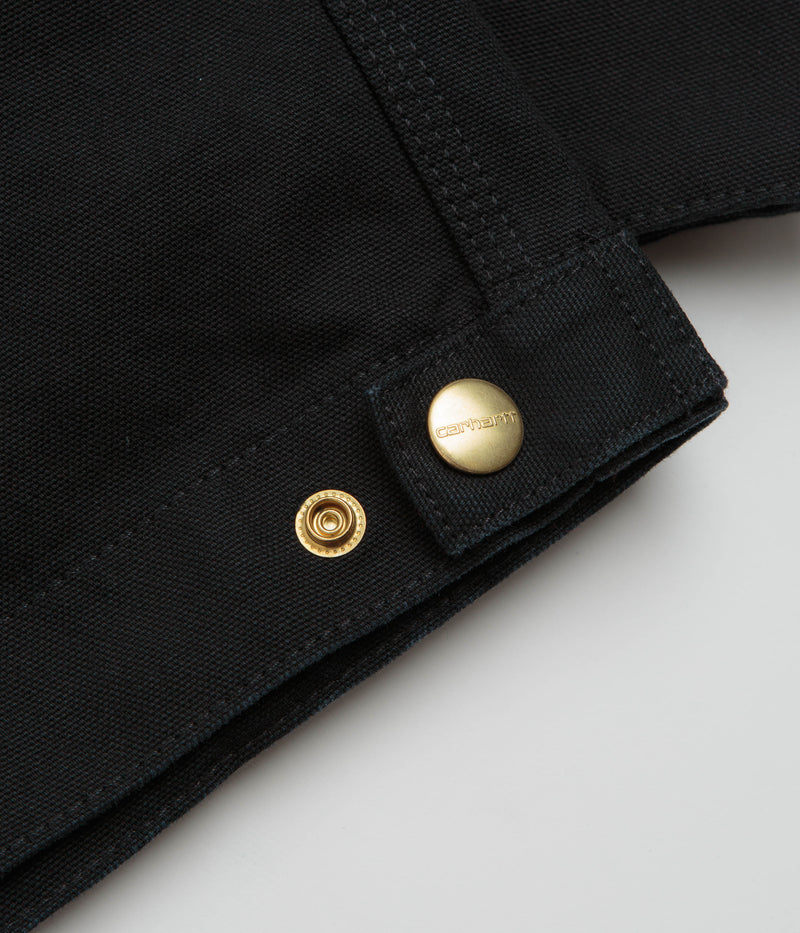 Carhartt Detroit Jacket in Black Rinsed and Black