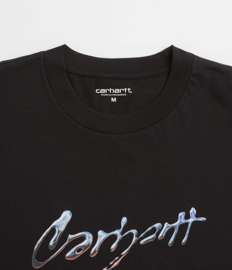 Carhartt Drip Script T-Shirt in Black