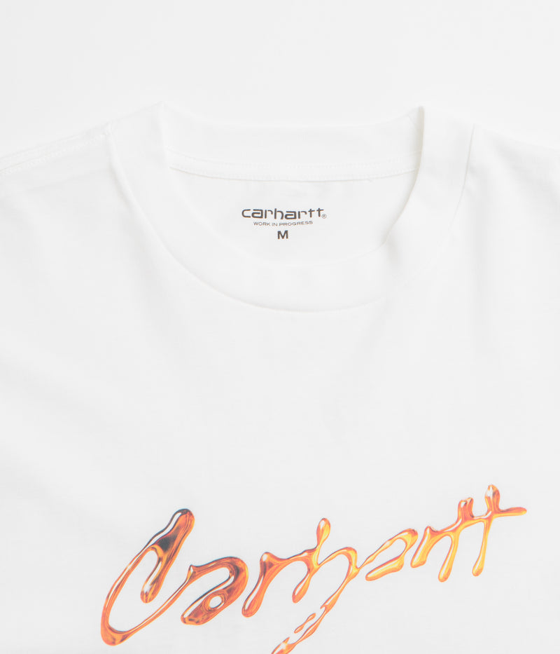 Carhartt Drip Script T-Shirt in White