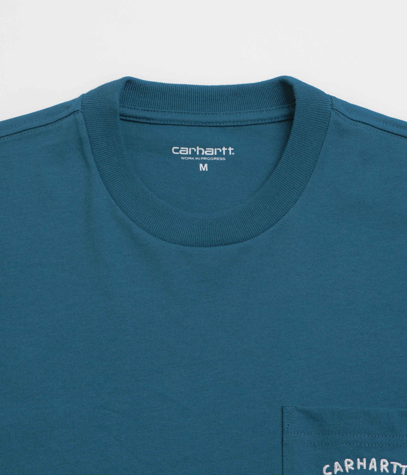 Carhartt Fragments Pocket T-Shirt in Sodalite and White