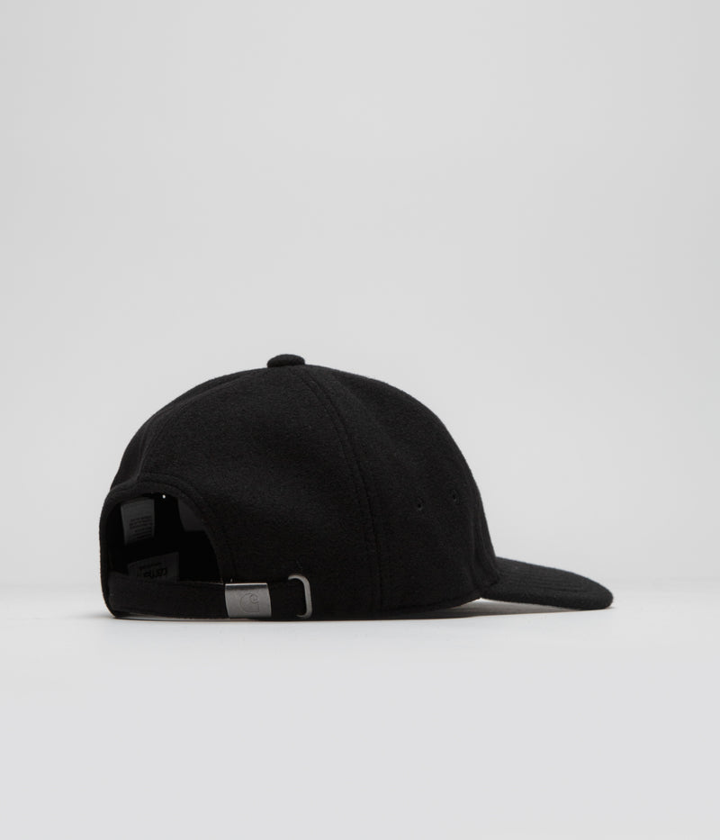 Carhartt Greatest Hits Logo Cap in Black and Wax