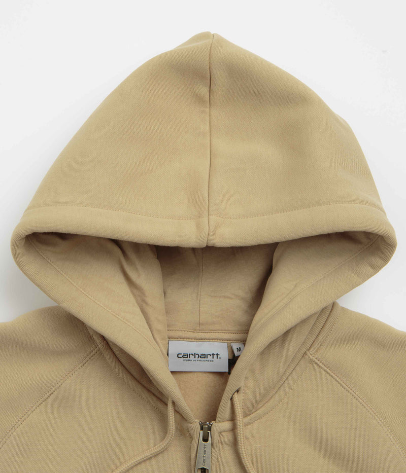 Carhartt Hooded Chase Jacket in Dusty Hamilton Brown and Gold