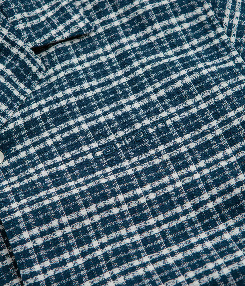 Carhartt Kander Short Sleeve Shirt in Kander Check and Blue River