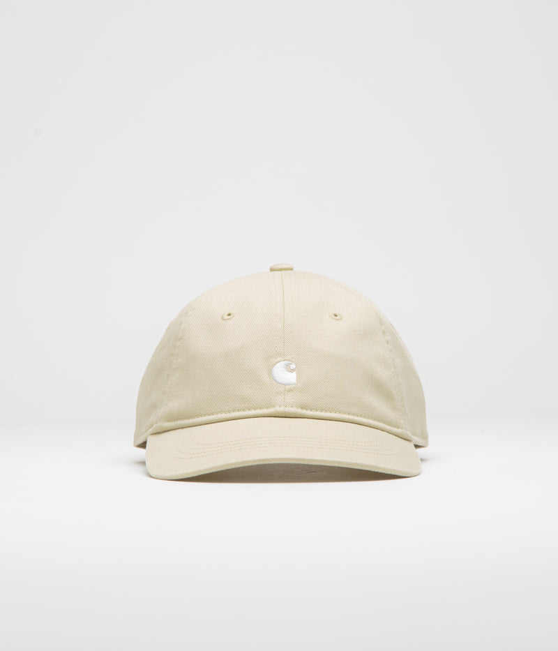 Carhartt Madison Logo Cap in Stone and White