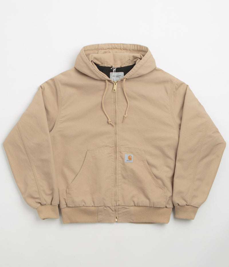 Carhartt OG Active Jacket in Dusty Hamilton Brown Rinsed