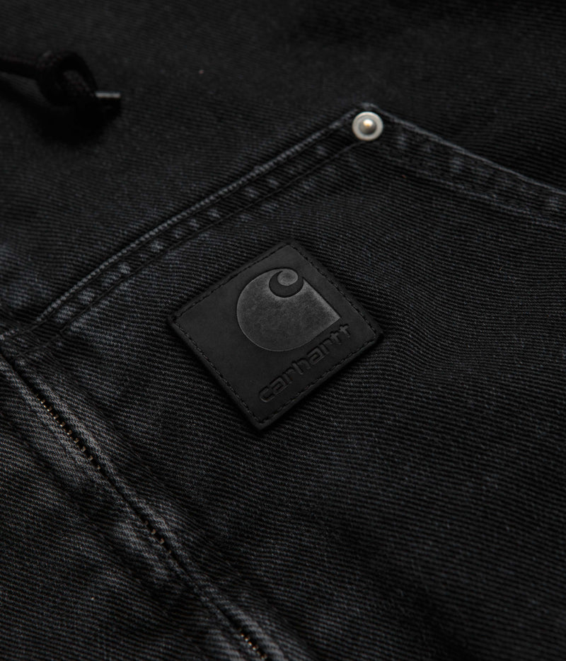Carhartt OG Active Rivet Jacket in Black Stone Washed