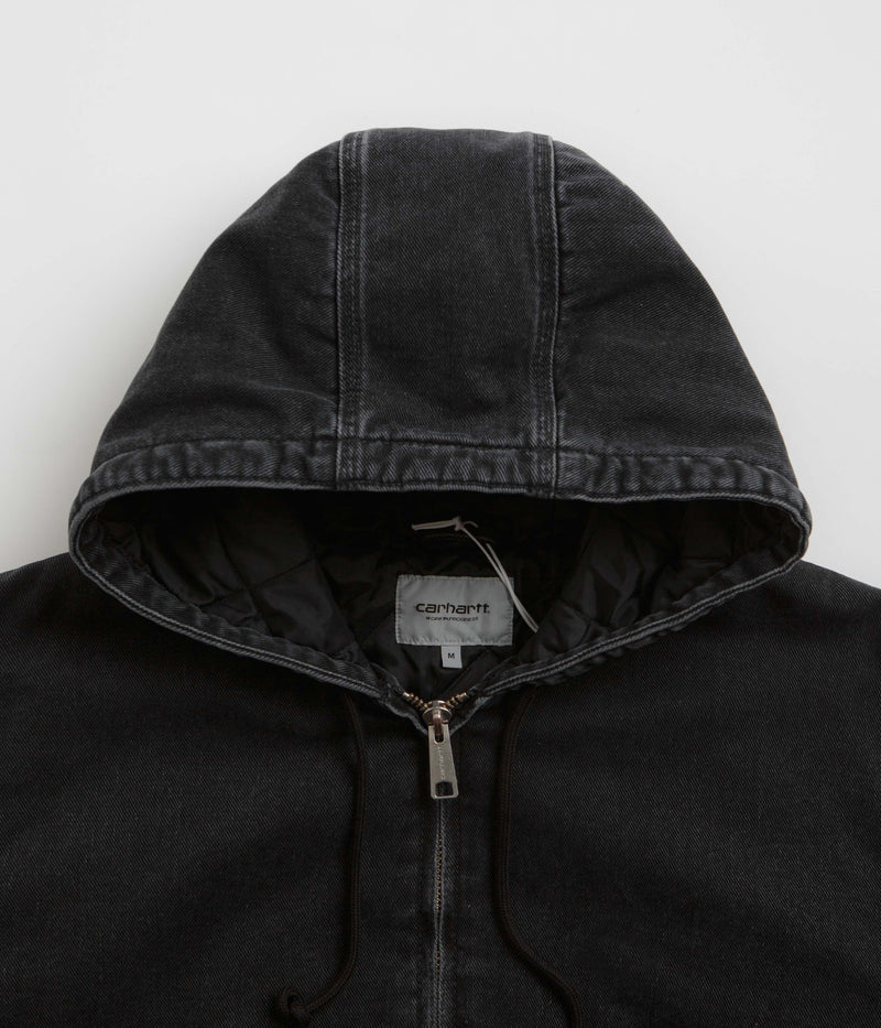 Carhartt OG Active Rivet Jacket in Black Stone Washed