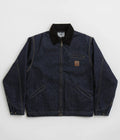 Carhartt OG Detroit Jacket in Blue and Black Rinsed