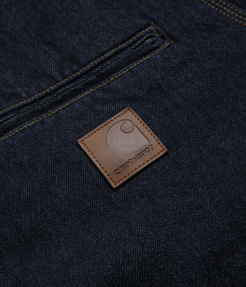 Carhartt OG Detroit Jacket in Blue and Black Rinsed