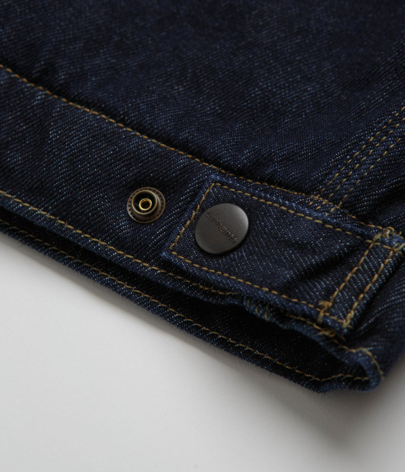 Carhartt OG Detroit Jacket in Blue and Black Rinsed