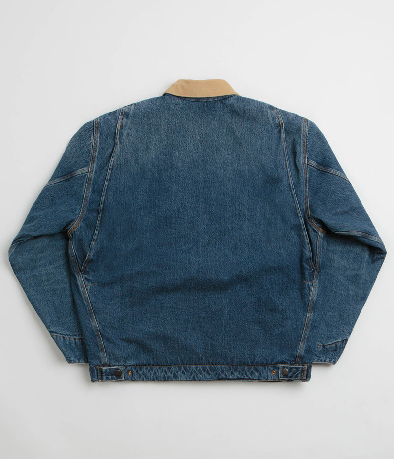 Carhartt OG Detroit Jacket in Blue and Dusty Hamilton Brown