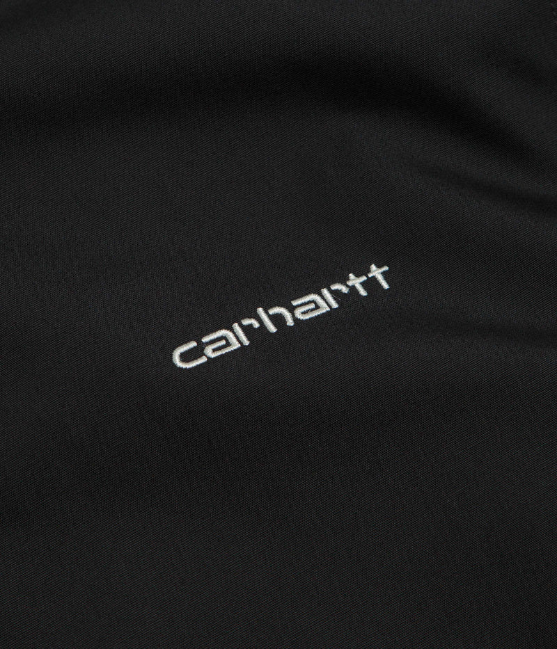 Carhartt Postal Full Zip Short Sleeve Shirt in Black and Wax