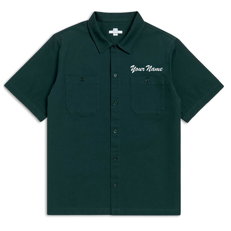 CCS Custom Embroidered Work Shirt - Hunter Green
