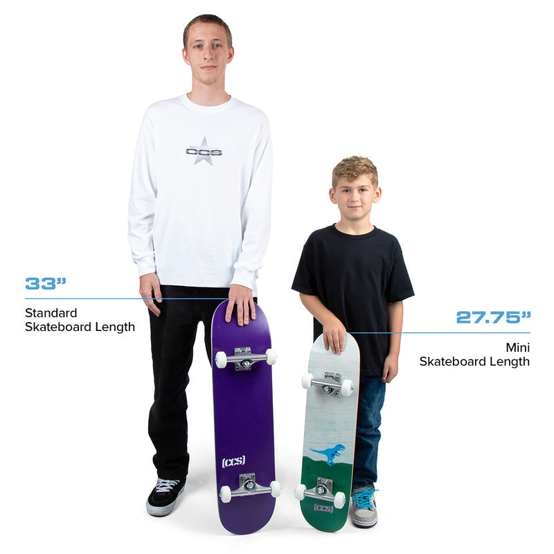 CCS Fireman Mini Skateboard Complete - Teal