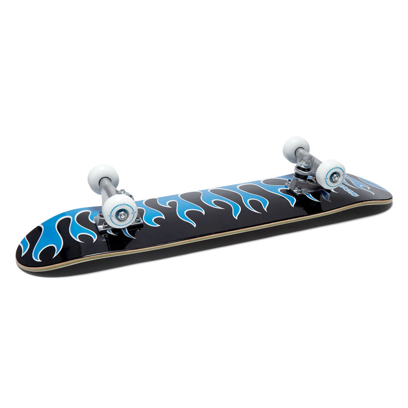 CCS Flames Mini Skateboard Complete - Black/Blue