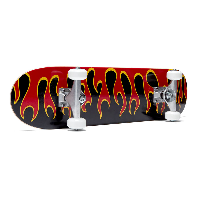 CCS Flames Mini Skateboard Complete - Black/Red